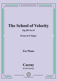 Czerny-The School of Velocity,Op.299 No.19,Presto in F Major,for Piano