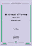 Czerny-The School of Velocity,Op.299 No.36,Presto in C Major,for Piano