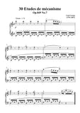 Czerny-30 Etudes de mécanisme,Op.849 No.7,Vivace in C Major,for Piano