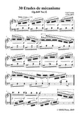 Czerny-30 Etudes de mécanisme,Op.849 No.11,Molto vivace in G Major,for Piano