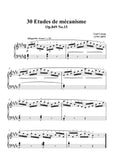Czerny-30 Etudes de mécanisme,Op.849 No.15,Allegretto vivace in E Major,for Piano