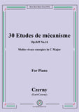Czerny-30 Etudes de mécanisme,Op.849 No.16,Molto vivace energico in C Major,for Piano