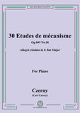 Czerny-30 Etudes de mécanisme,Op.849 No.18,Allegro risoluto in E flat Major,for Piano
