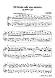 Czerny-30 Etudes de mécanisme,Op.849 No.24,Allegro moderato in D Major,for Piano