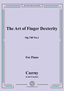 Czerny-The Art of Finger Dexterity,Op.740 No.1,for Piano