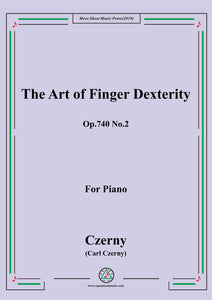 Czerny-The Art of Finger Dexterity,Op.740 No.2,for Piano