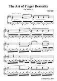 Czerny-The Art of Finger Dexterity,Op.740 No.12,for Piano