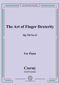 Czerny-The Art of Finger Dexterity,Op.740 No.13,for Piano
