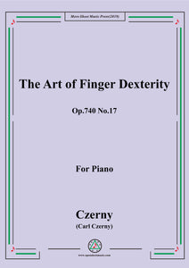 Czerny-The Art of Finger Dexterity,Op.740 No.17,for Piano