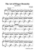 Czerny-The Art of Finger Dexterity,Op.740 No.20,for Piano