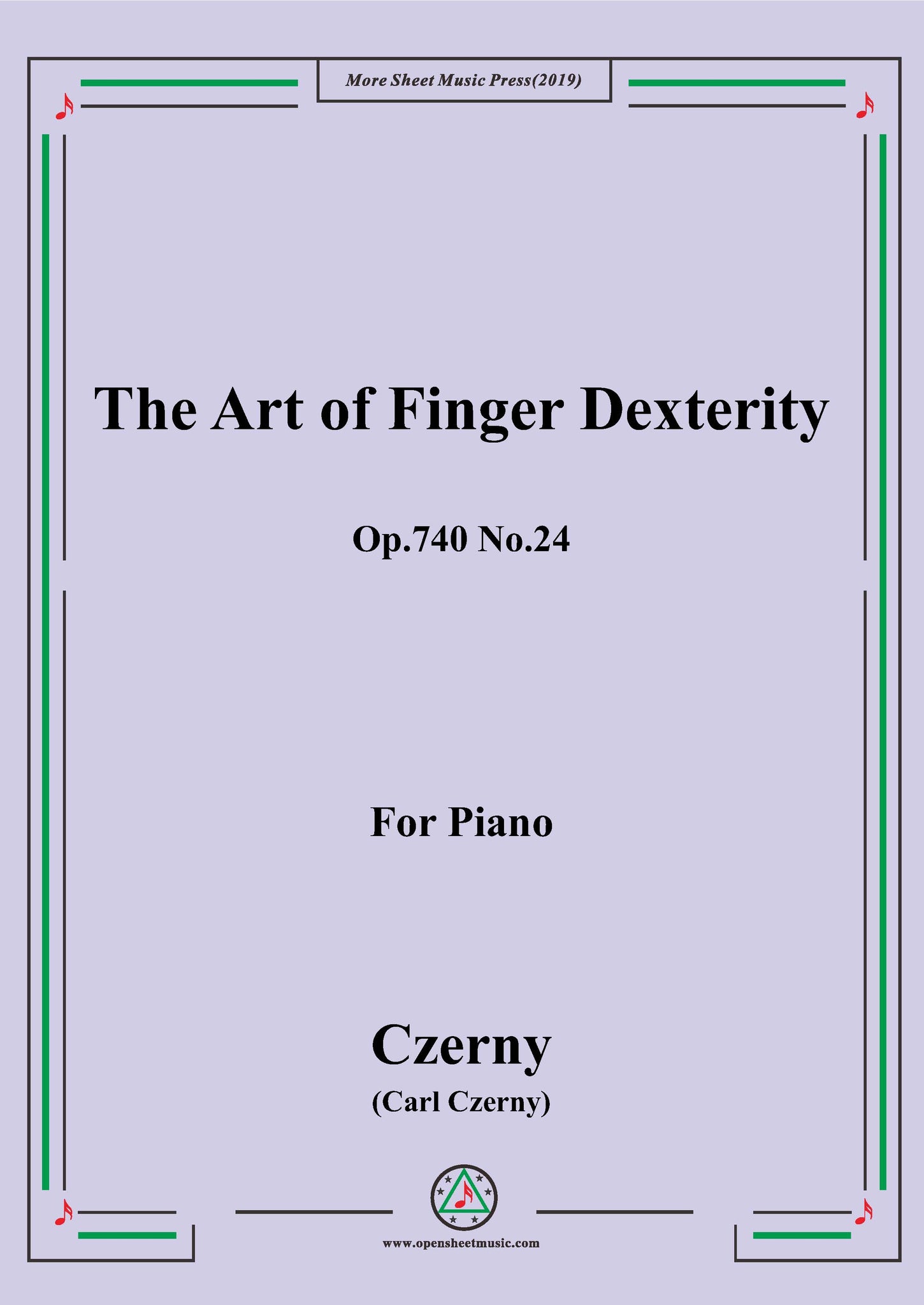 Czerny The Art of Finger Dexterity,Op.740 No.24,for Piano – Open