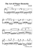 Czerny-The Art of Finger Dexterity,Op.740 No.41,for Piano