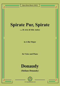 Donaudy-Spirate Pur,Spirate,from 36 Arie di Stile Antico,in A flat Major