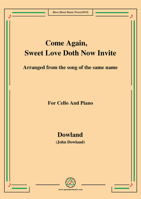 Dowland-Come Again,Sweet Love Doth Now Invite