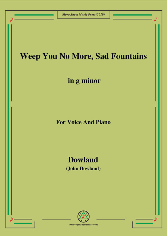 Dowland-Weep You No More,Sad Fountains