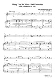 Dowland-Weep You No More,Sad Fountains,for Violin and Piano