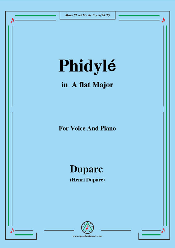 Duparc-Phidylé