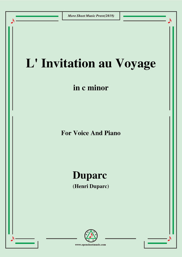 Duparc-L'invitation au voyage