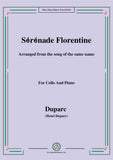 Duparc-Sérénade Florentine,for Cello and Piano