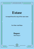 Duparc-Extase,for Flute and Piano