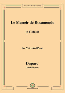 Duparc-Le Manoir de Rosamonde