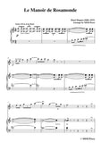 Duparc-Le Manoir de Rosamonde,for Flute and Piano