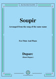 Duparc-Soupir,for Flute and Piano