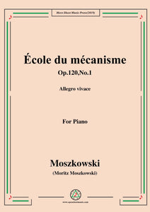 Duvernoy-École du mécanisme,Op.120,No.1,for Piano