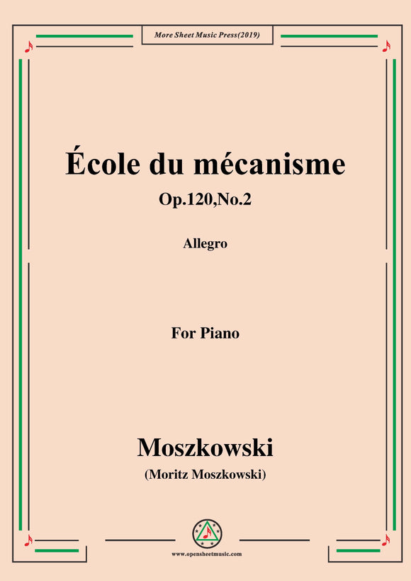 Duvernoy-École du mécanisme,Op.120,No.2,for Piano