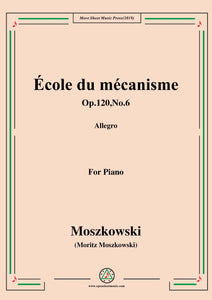 Duvernoy-École du mécanisme,Op.120,No.6,for Piano