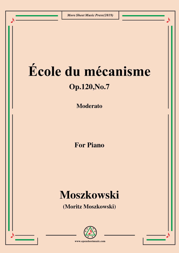 Duvernoy-École du mécanisme,Op.120,No.7,for Piano