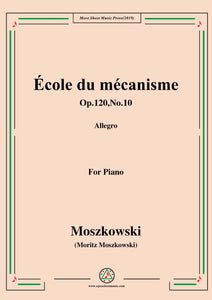 Duvernoy-École du mécanisme,Op.120,No.10,for Piano