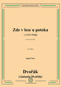 A. Dvořák-Zde v lese u potoka,Op.83 No.6