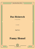 Fanny Hensel-Das Heimweh,Op.8 No.2,in c minor,for Voice and Piano