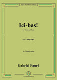 Fauré-Ici-bas!,in f sharp minor,Op.8 No.3,from '3 Songs,Op.8'