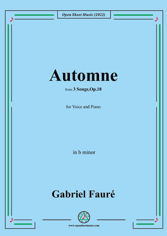Fauré-Automne