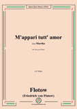 Flotow-M'appari tutt' amor,in F Major,from Martha,for Voice and Piano