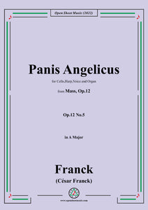 Franck-Panis Angelicus,in A Major,for Cello,Harp,Voice&Organ