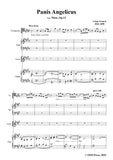 Franck-Panis Angelicus,in A Major,for Cello,Harp,Voice&Organ