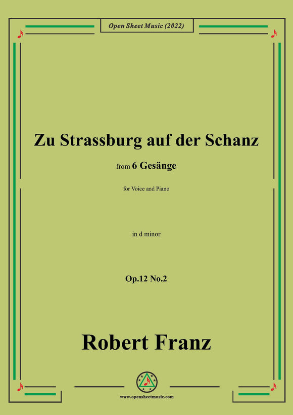 Franz-Zu Strassburg auf der Schanz,in e minor,Op.12 No.2