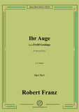 Franz-Ihr Auge,Op.1 No.1