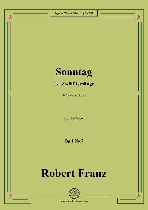 Franz-Sonntag,Op.1 No.7