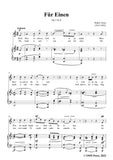 Franz-Fur Einen,Op.1 No.8