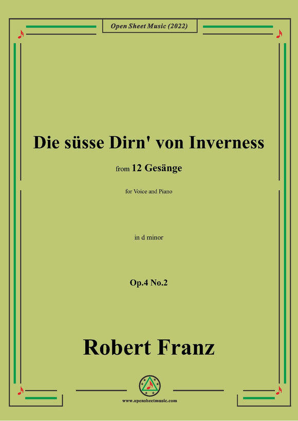 R. Franz-Die susse Dirn von Inverness,Op.4 No.2