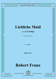 Franz-Liebliche Maid,Op.4 No.3
