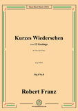 Franz-Kurzes Wiedersehen,in g minor,Op.4 No.8