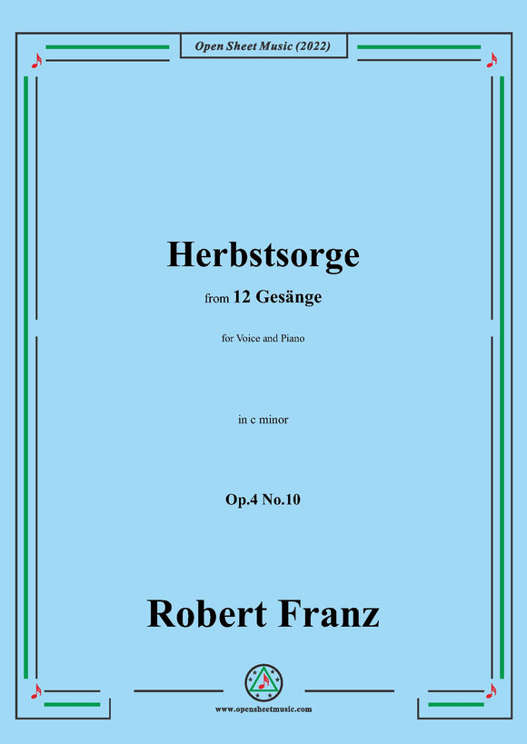 Franz-Herbstsorge,in c minor,Op.4 No.10