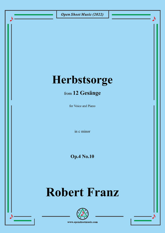 R. Franz-Herbstsorge,Op.4 No.10