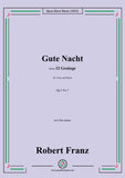 Franz-Gute Nacht,in b flat minor,Op.5 No.7