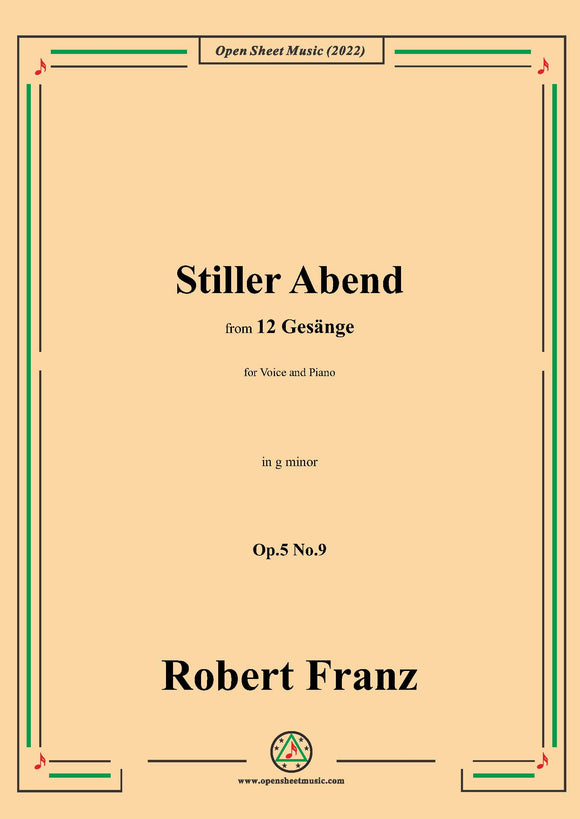 R. Franz-Stiller Abend,Op.5 No.9